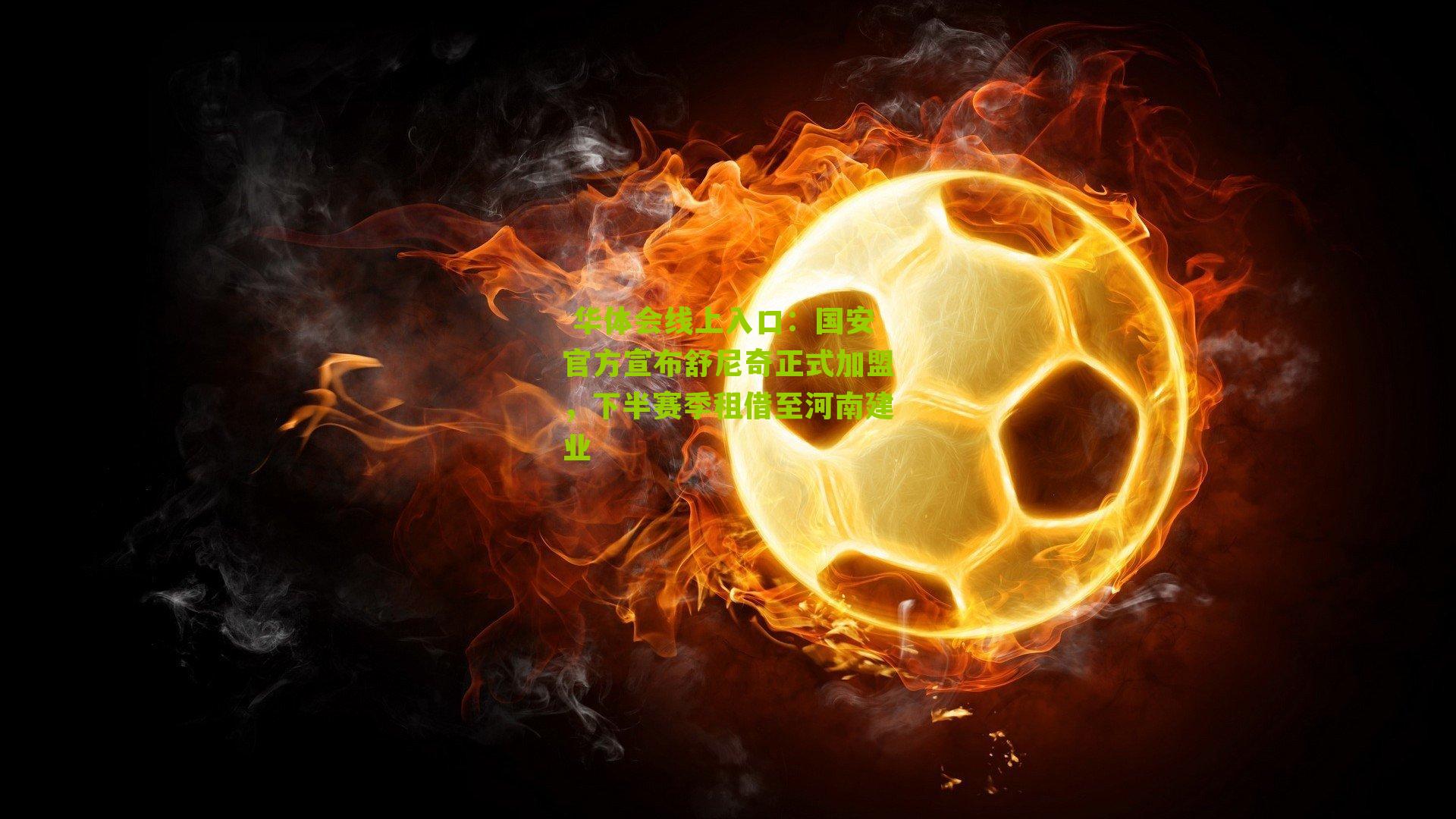 国安官方宣布舒尼奇正式加盟，下半赛季租借至河南建业